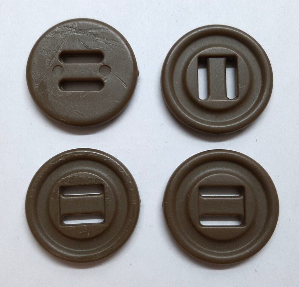 Two Slot Buttons British Desert / MTP / Coyote Combat x 4