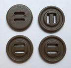 Two Slot Buttons British Desert / MTP / Coyote Combat x 4