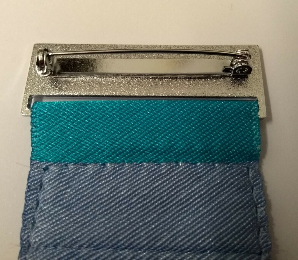 The Girlguiding UK Insignia Hi Sheen Metal Ribbon & Pin Clasp Bar NEW