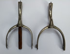 British Spurs Officers Issue & Mess Dress Chrome Swan Neck Incomplete