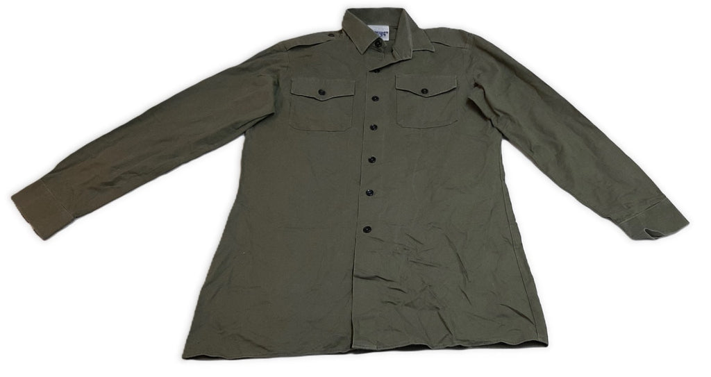 Combat Shirt British Army O.D Green General Service Long Sleeves Collar 38/40cm