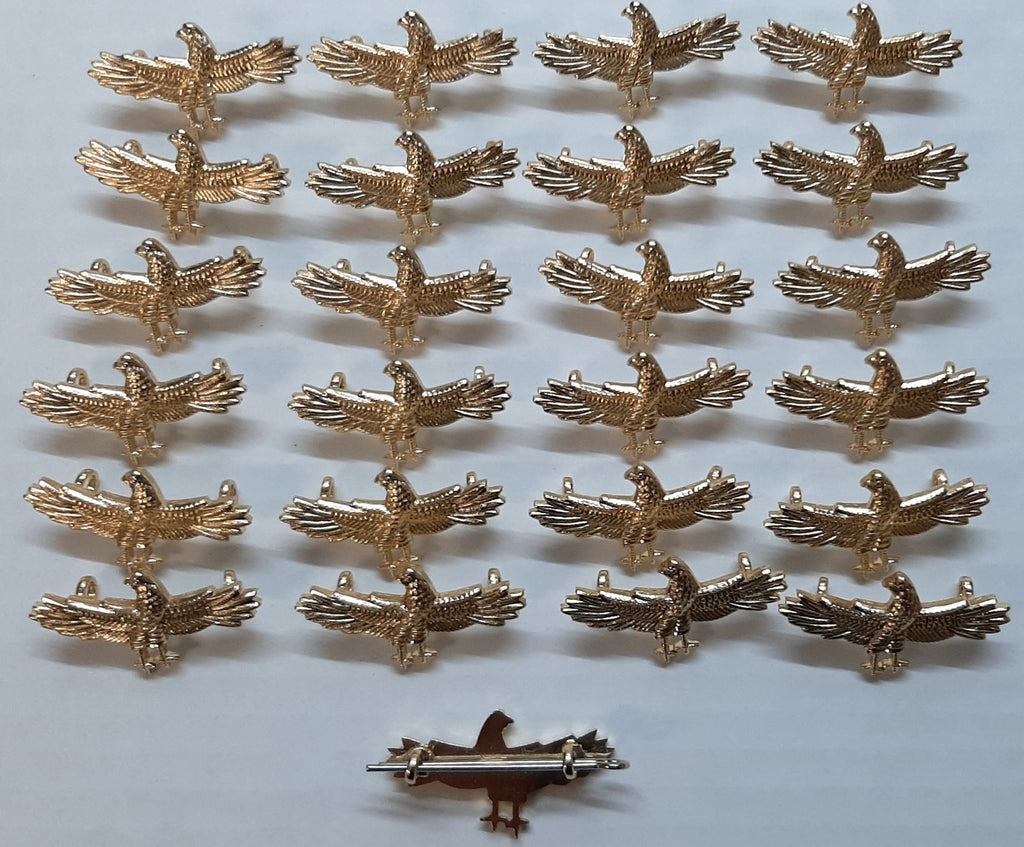 25 RAF Royal Air Force Badges Detailed Air Force Insignia with Spit Pin Fixing Job Lot