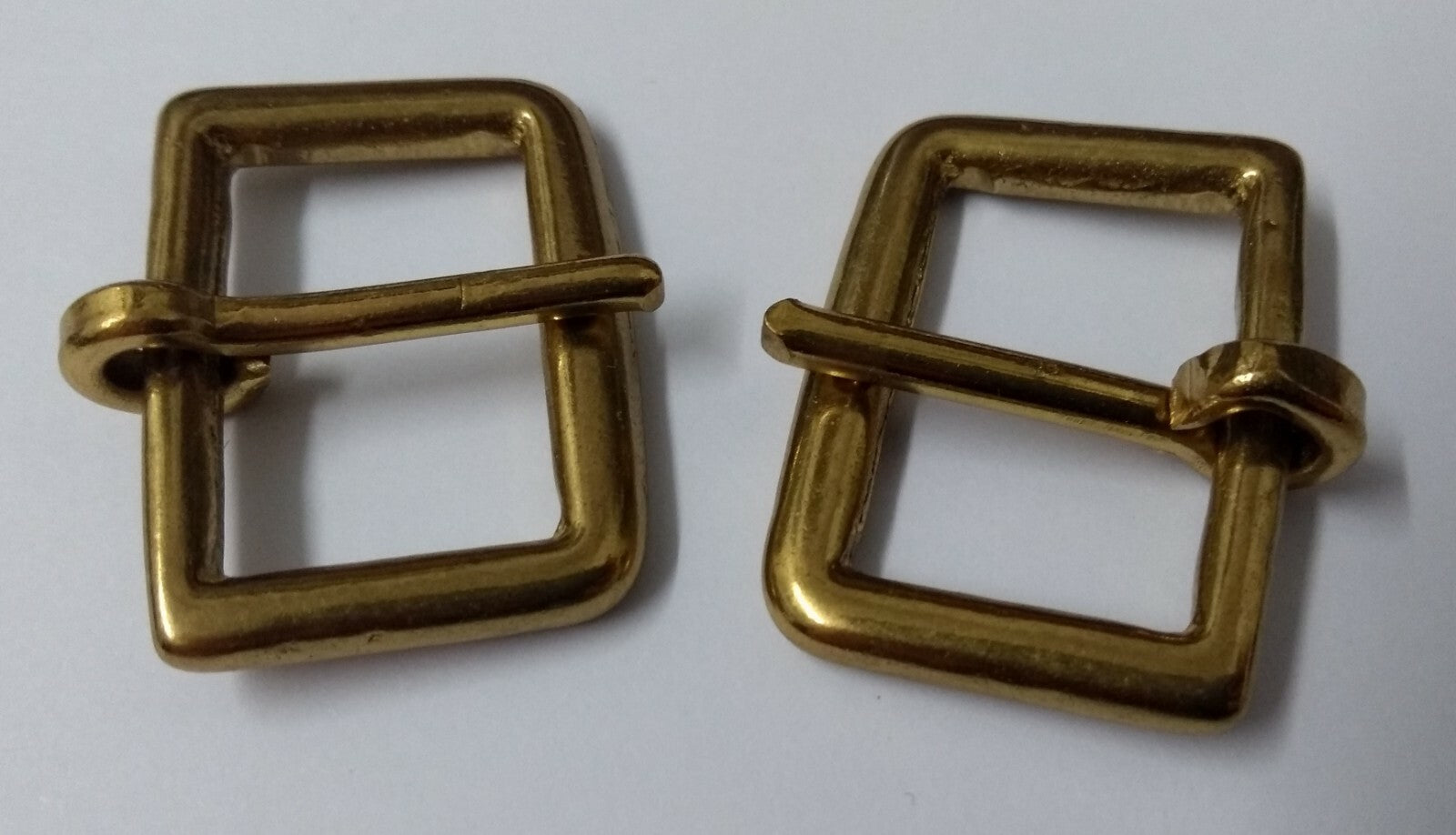 Genuine British Army Horse Guards & H Cav Brass 1" Bridle Buckles 1 Pair STD30