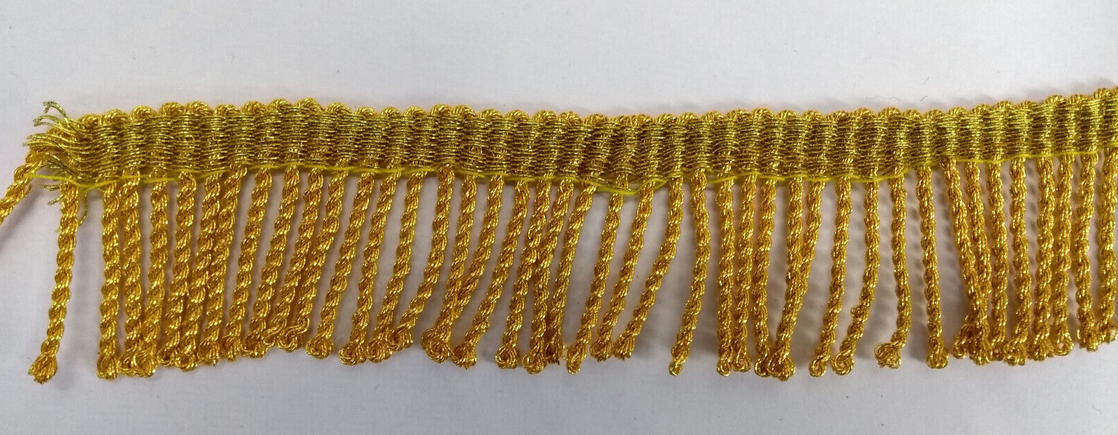 Gold Mylar Thread Fringe 28mm Drop / Epaulette Fringe