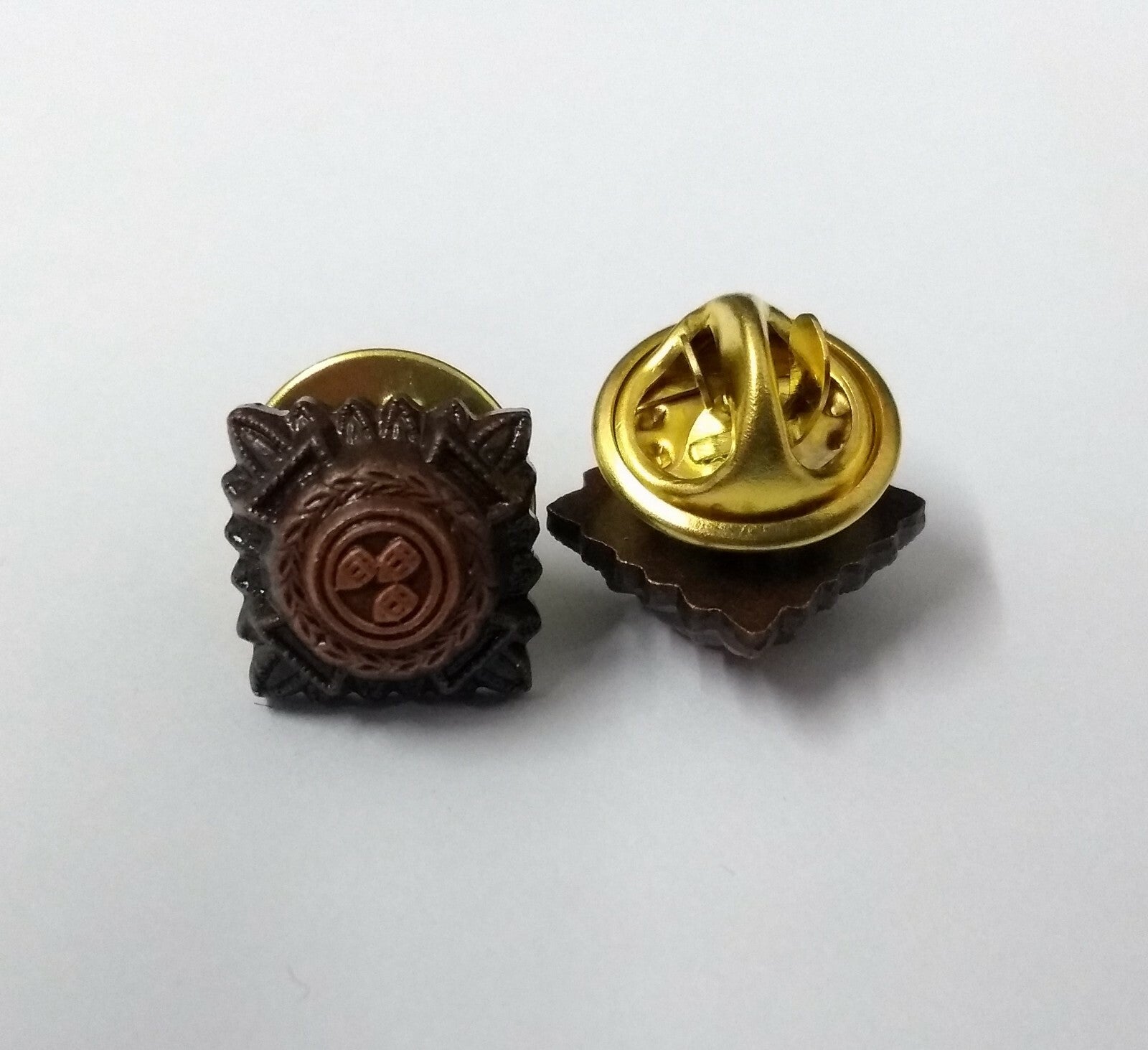 Army Bronze Star 3/8" Subdued Officer Rank Pips Bath Stars Snap Pin x 4 NEW