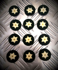 Star Badges Sew on Patches For Decoration & Customizing 6 Point Style X 12