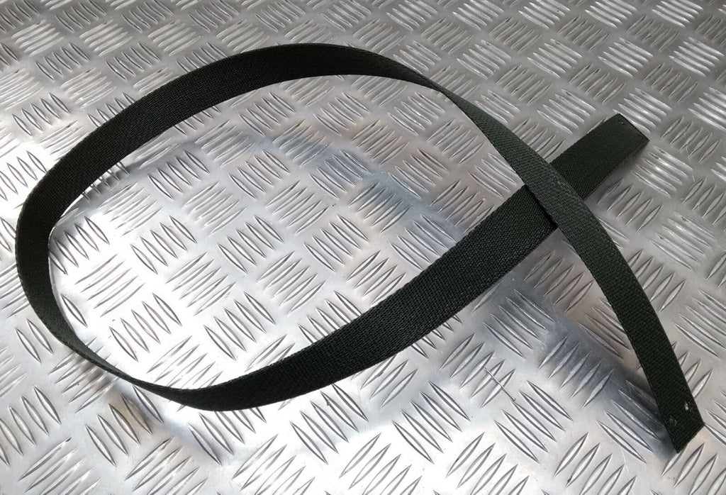 Green Sling Strap Ceremonial Courlene Material 121cm Precut With Rivet Holes