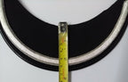 Genuine British Made Senior Officer 5/16" Silver Braid Dress Cap Peak x 1 NEW
