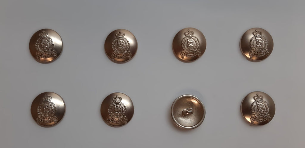 AGC Regimental Buttons SPS X8 Small Size 22L Dress British Army Insignia