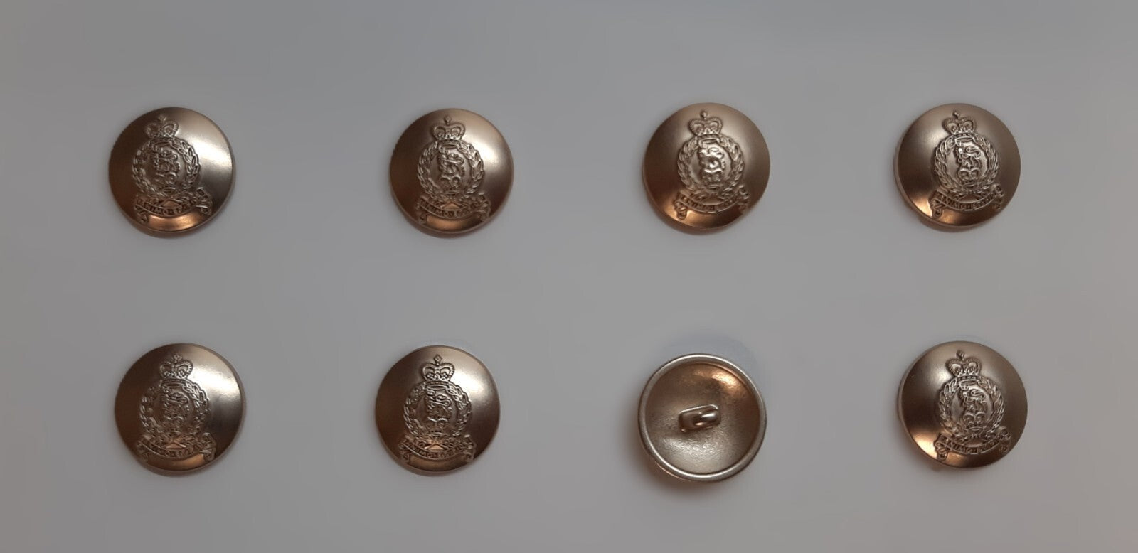 AGC Regimental Buttons SPS X8 Small Size 22L Dress British Army Insignia