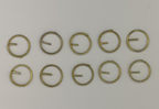 Metal Button Split Rings ½" Diameter