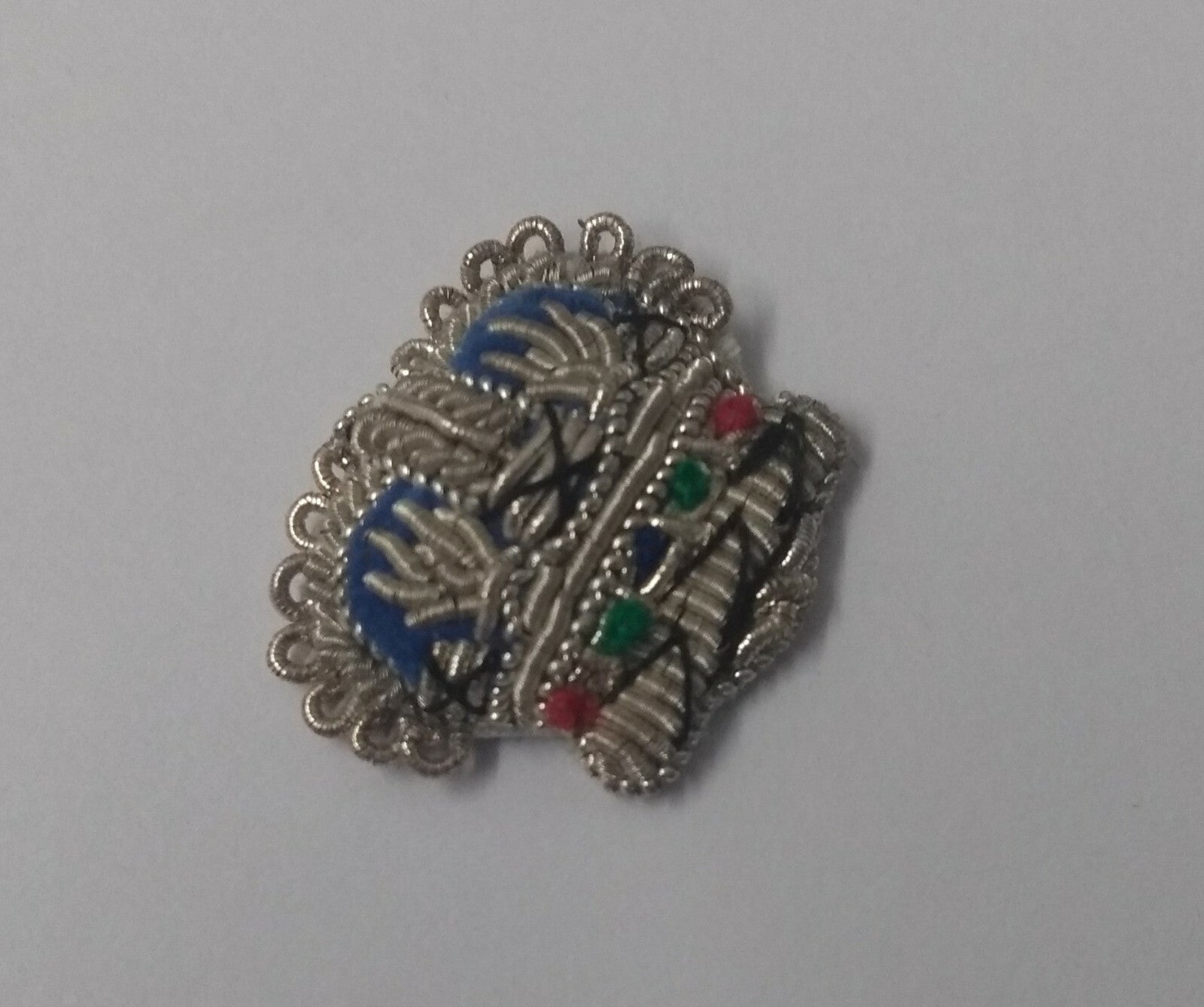 British Rank Crown Wire Braided Small Officers Issue Sew on Patch