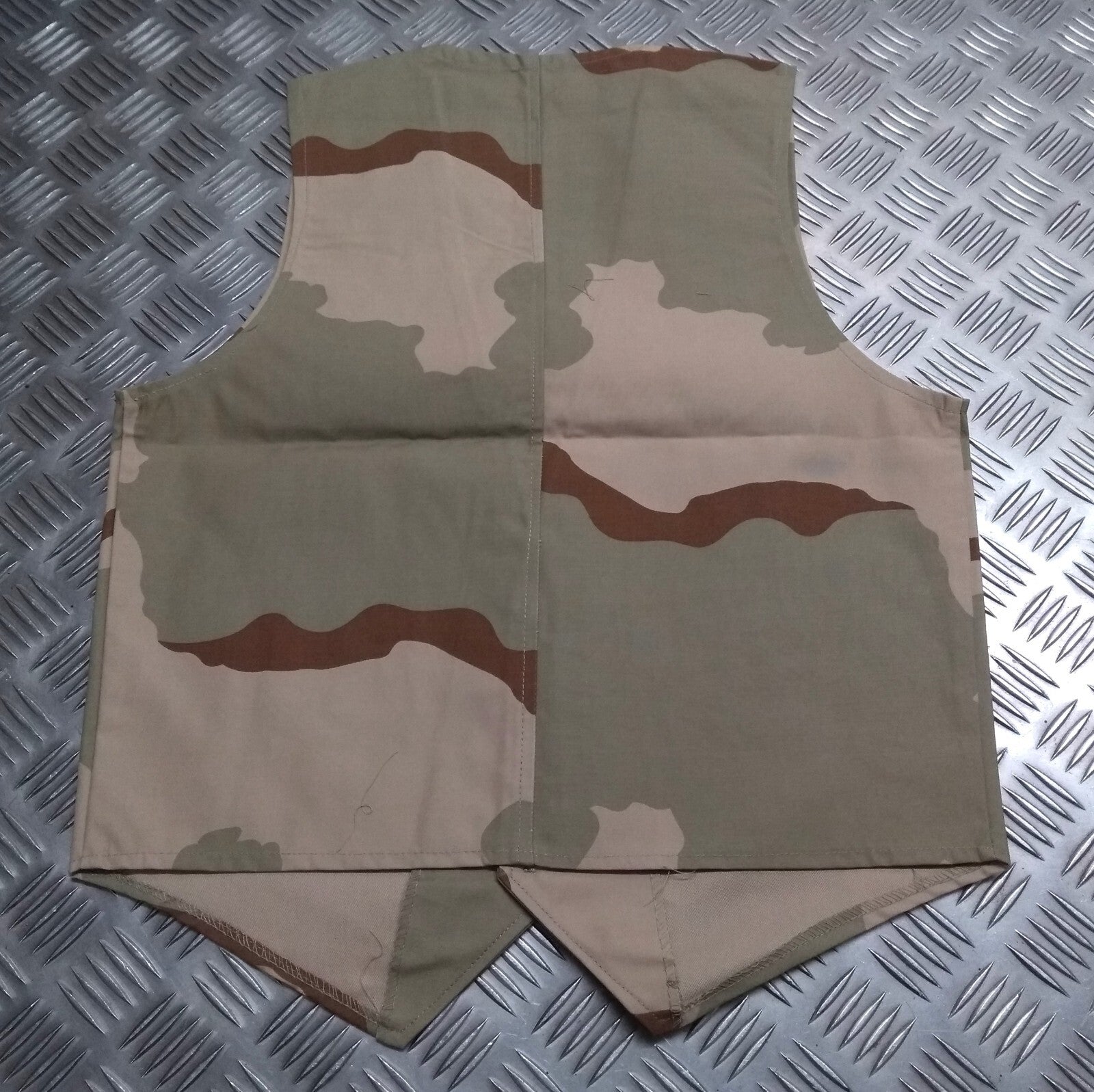 Military Desert Cam Basic Vest Boys Mens U.S Style Tri Colour Camo Fancy Dress
