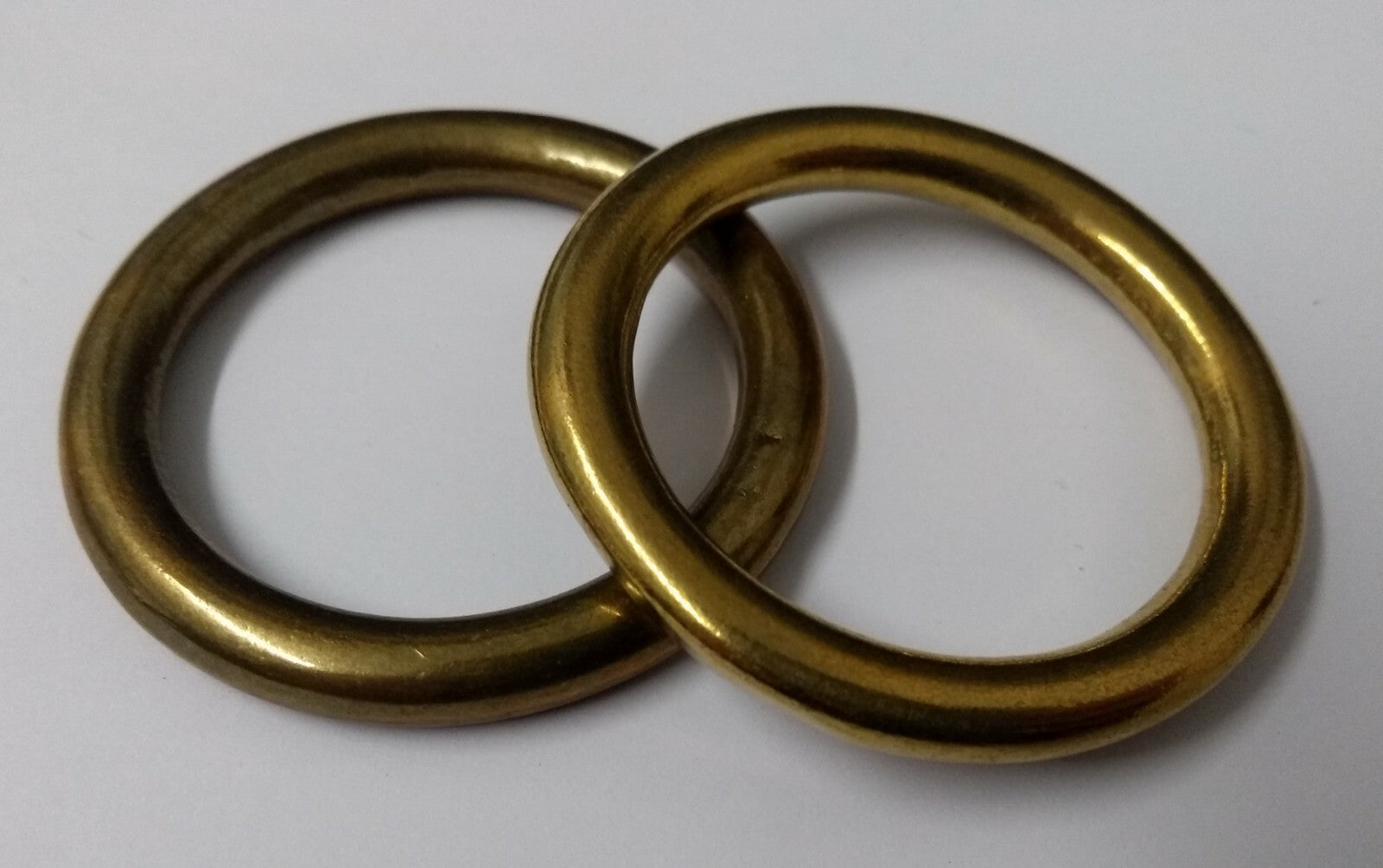 Genuine British Army Horse Guards & H Cav 1 1/2" Brass Bridle Rings 1 Pair STD20