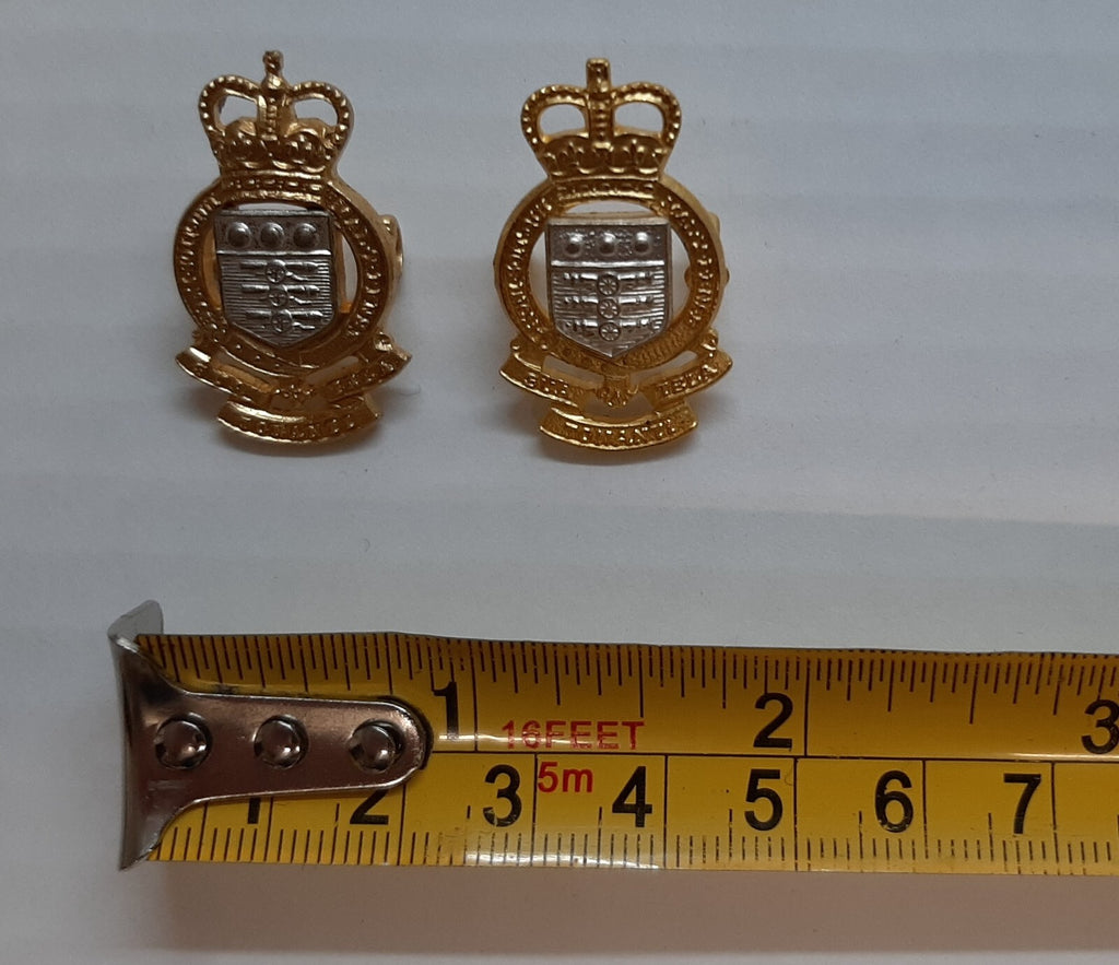 RAOC Collar Badges British Army Royal Ordnance Corps Insignia Small Badge x 2
