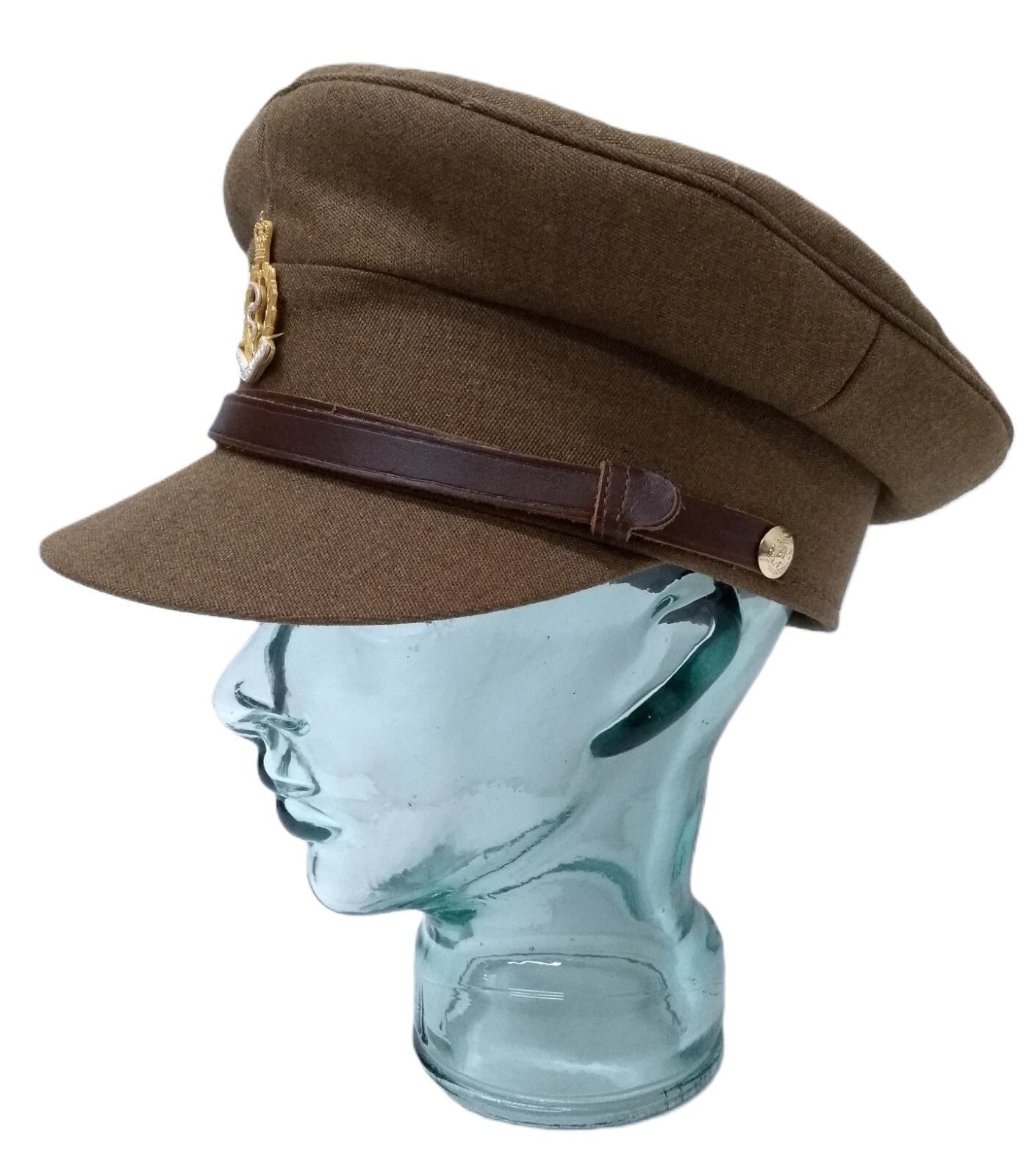 No2 Officers Hat RAMC British Army Goldings Full Insignia & Chin Strap 57cm