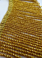 Gold Mylar Thread Fringe 45mm Drop / Epaulette Fringe