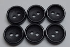 Ex Army Buttons Old Pattern British Made Deep Grey 2 Hole Size 11.3mm