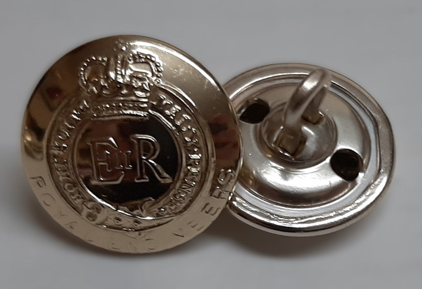 Royal Engineers Regiment No2 Ring Back Button Set British Army Insignia O/R