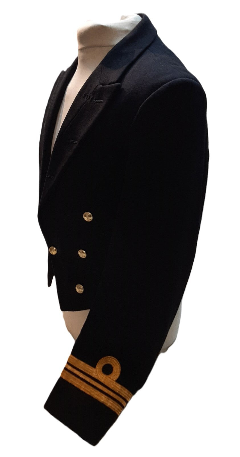No7 Mess Jacket Lt Com w Cuff Curls British Naval Ofc Dress RN