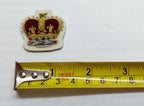 Staff Sergeant Crown No1 SSGT White British Army Hand Embroidered Arm Patch
