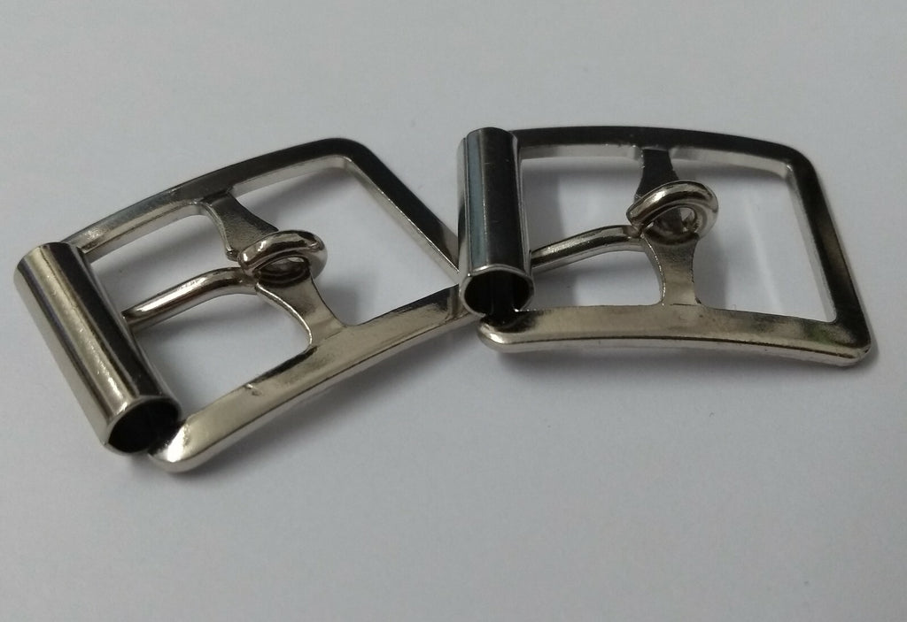 Sporran Strap Buckles 5/8" Nickel Plated For 15.8mm Leather Belting x 2 NEW