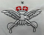 RAF Royal Air Force TI White Polo T Shirt with Physical Training Instructor Logo Henbury