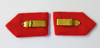 Army Gorgets Gold Braided Knife / Dagger With Decorative Border With Clip Back
