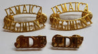 Jamaican Insignia Two Sets JDF Jamaica Regiment Shoulder Collar Badges