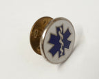Genuine Vintage Ambulance Service Small Star of Life Enamelled Pin Badge