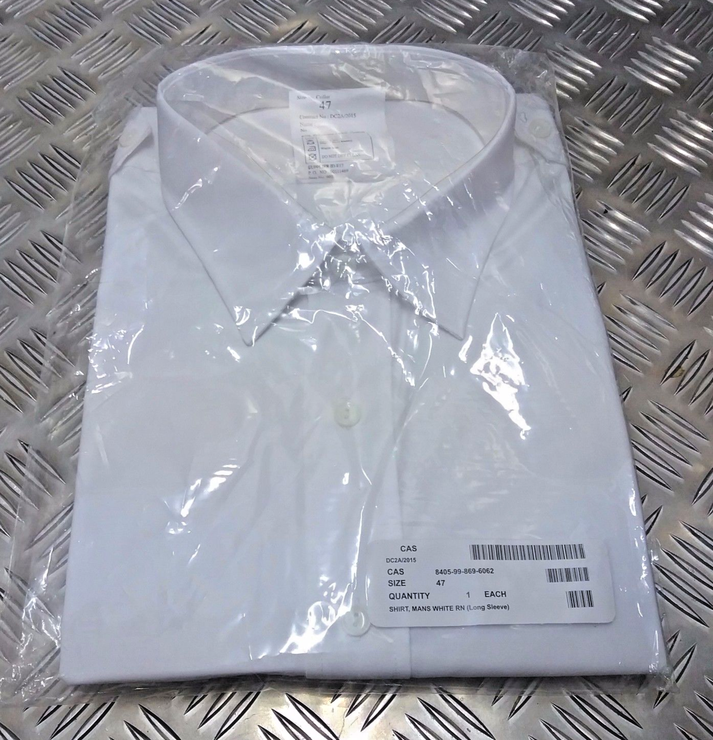 RN White Shirt Long or Short Sleeve Male or Female Naval Type