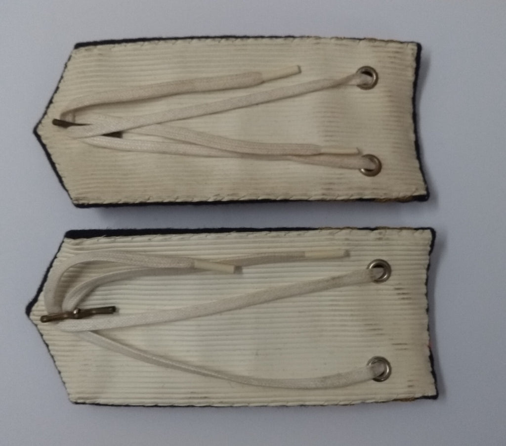 Vintage RN Shoulder Rank Boards Lieutenant LT Gold Lace Genuine Royal Navy Issue