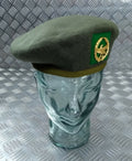 Green Wool Beret H&S With Eagle Badge Size 59cm NEW