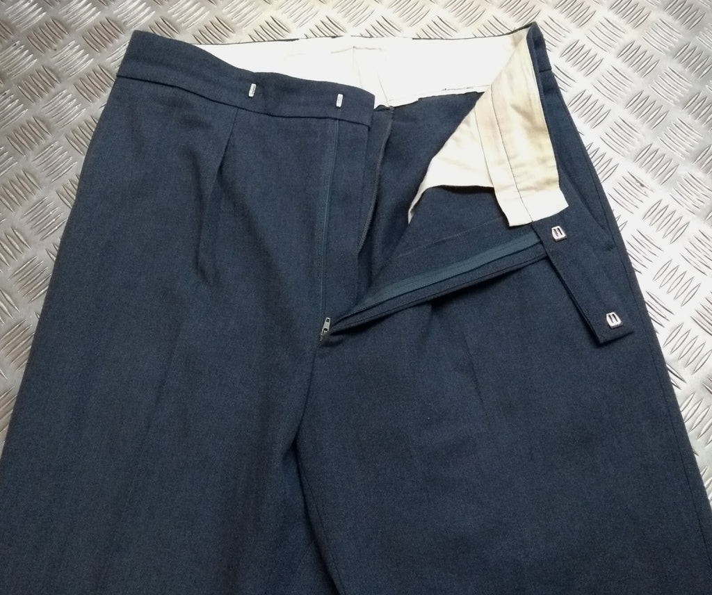 Vintage RAF Royal Air Force Trouser A/F Blue Older Dress Pattern W35"Long