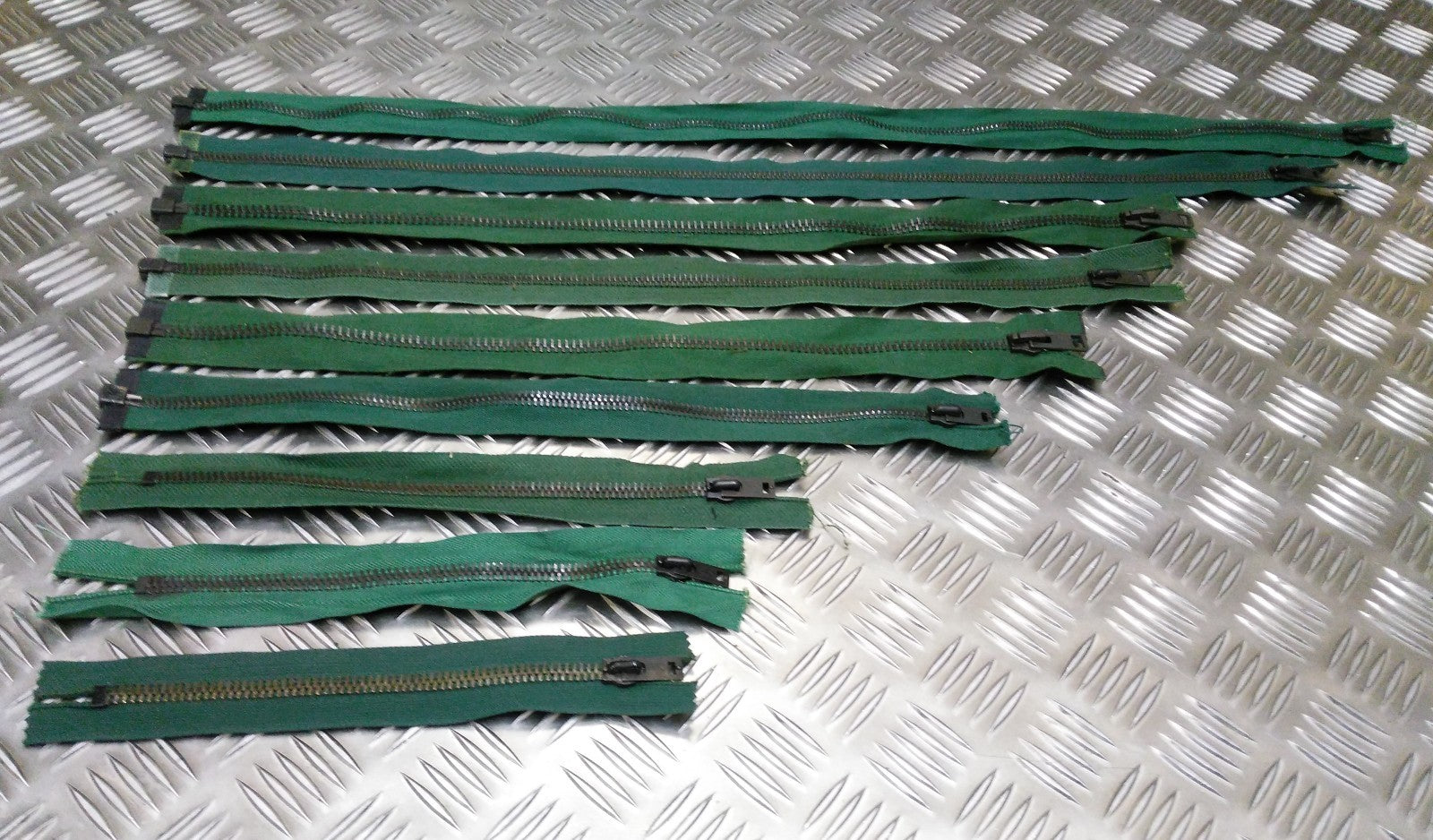 Vintage British Metal Zip Zipper NZ or CLIX Open or Closed End