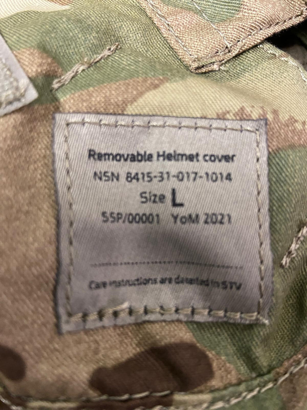 British Virtus MTP Multi-Terrain Pattern Removable Helmet Cover All Sizes