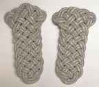 Shoulder Cords Senior Officer Silver Braid Cords No Attaching Straps Unfinished