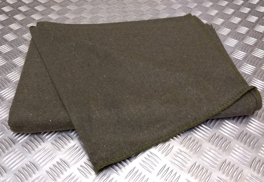 Military Army Style Whipped End Blanket Wool Mix Blanket Personal Bedding New