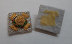 Officer Rank Stars British Army 7/8" Silver Hand Embroidered H/E Insignia 1 Pair