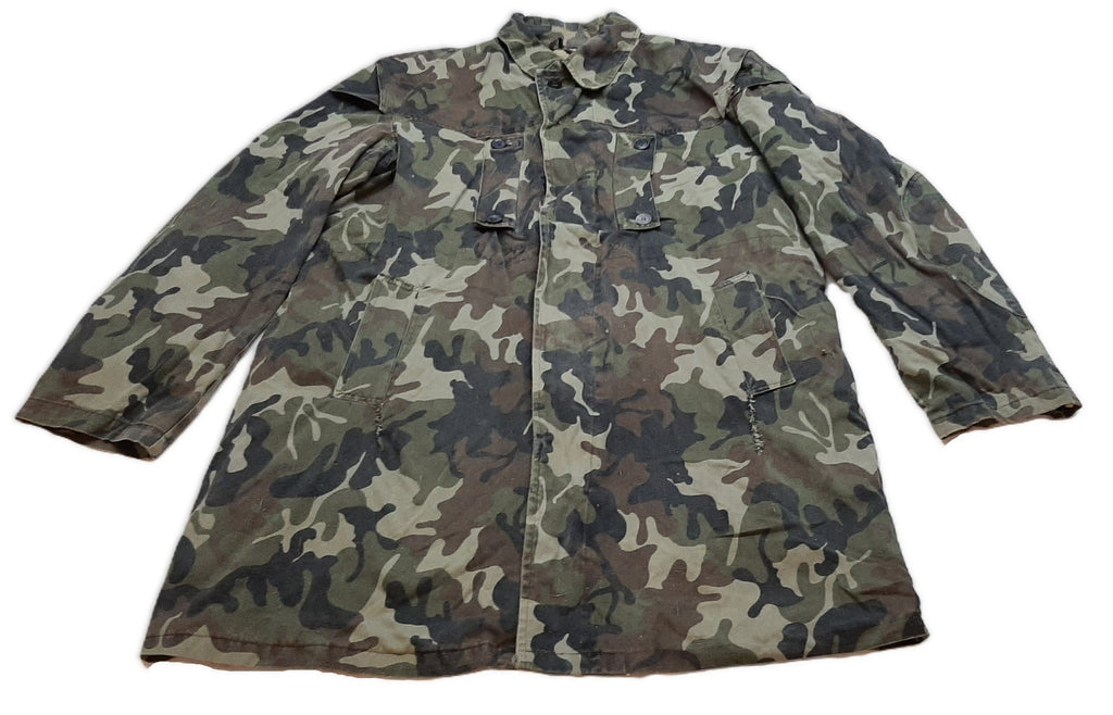 Army Camo Parka Leaf Pattern Camouflage Distressed Faulty Condition Assorted