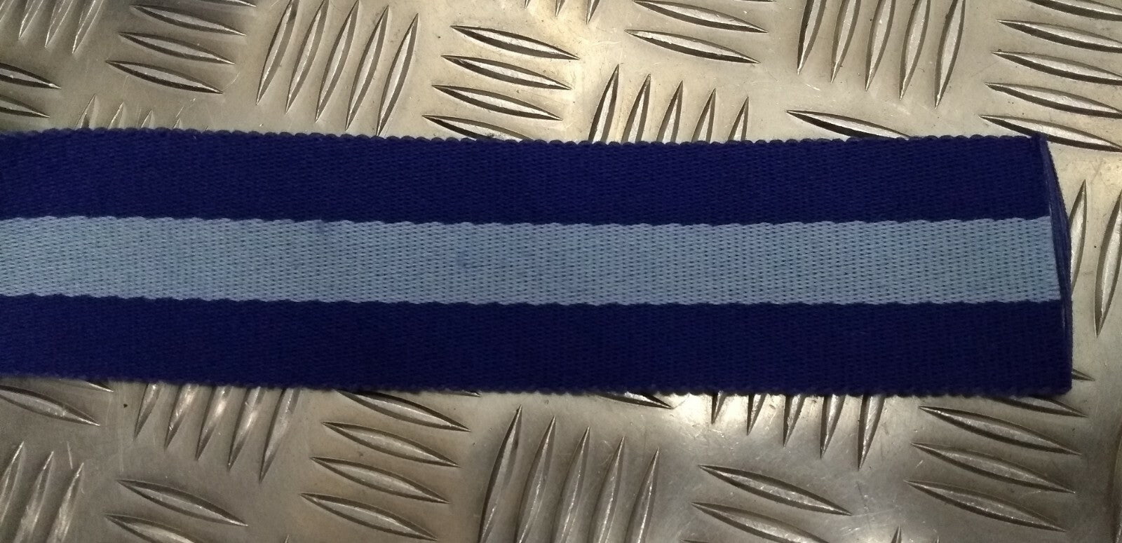AAC Stable Belt Material Cotton Canvas Heavy Duty Construction Two Tone Blue