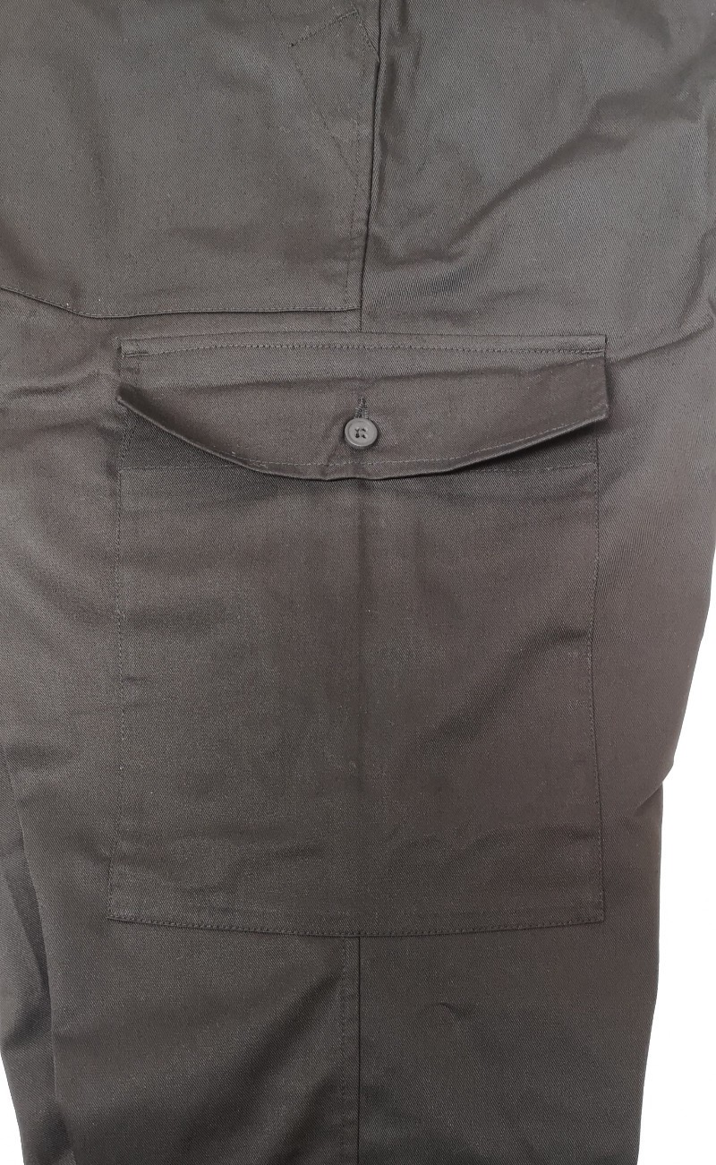 British Army Lightweight Combat / Fatigue Black Trousers Waist 130cm Leg 80cm