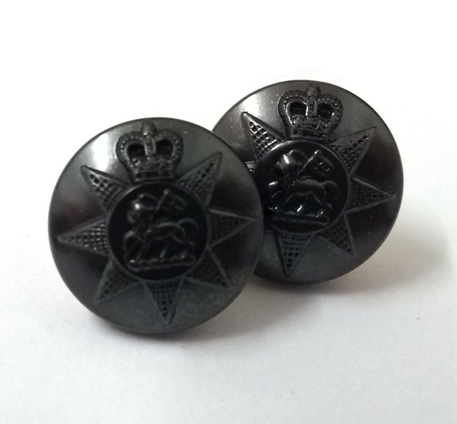 Genuine British Army Issue PWRR Princess of Wales 22L Buttons 1 Pair ASBT127