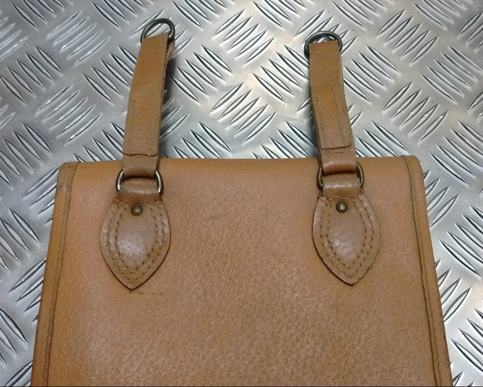 Vintage Map / Document Case / Shoulder Bag Tan