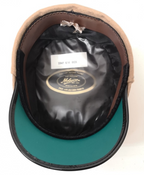 Beige Female Peaked Kepi Cap with Dark Green Rim 50cm