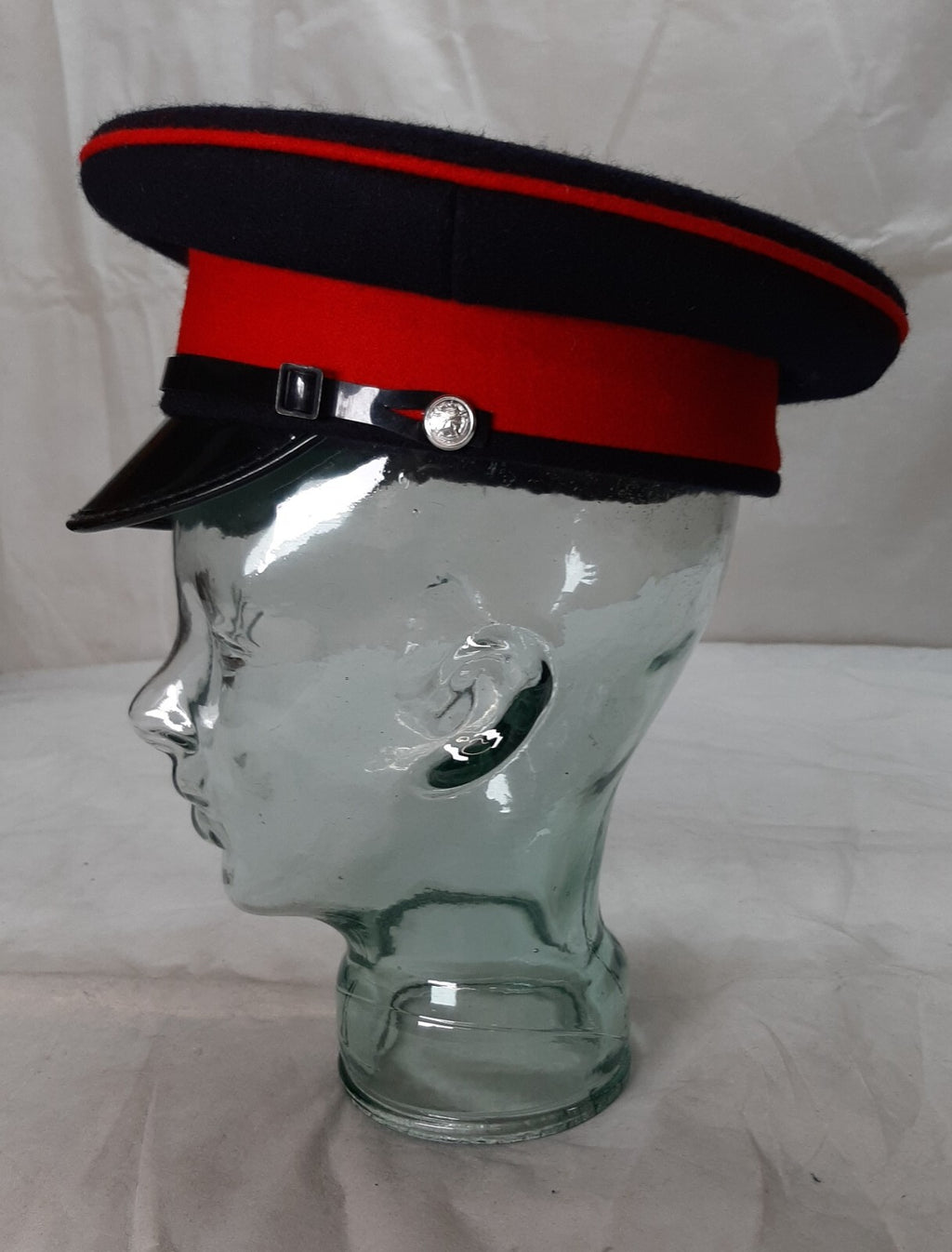 SASC Dress Hat British Army Pattern Red Dress Visor Cap Insignia Buttons 54cm
