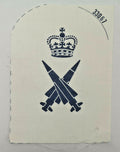Royal Navy Missileman, Blue On White Printed Branch Specialisation Patch