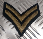 Genuine Vintage Issue Engineers Division CPL Corporal Flashes Two Chevrons