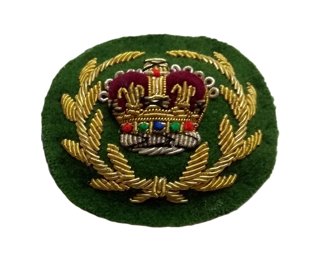 Mess Kit Badge RQMS Green British Hand Embroidered Insignia Arm Patch
