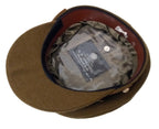 No2 Officer Hat British Army Regimental Dress Cap Buttons & leather Chinstrap